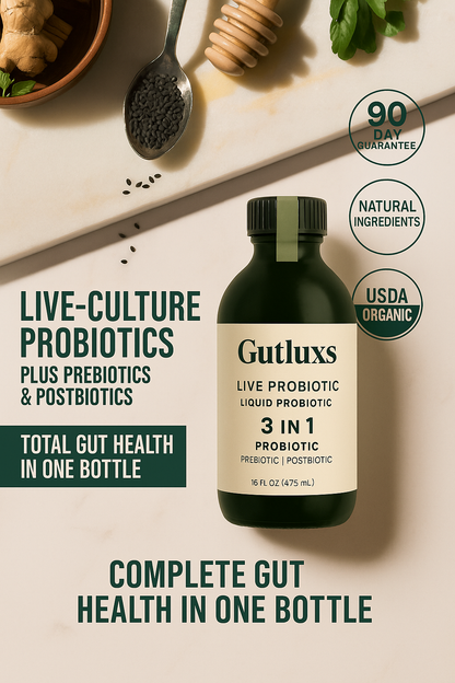 Gutluxs Live Probiotic – 3-in-1 Probiotic